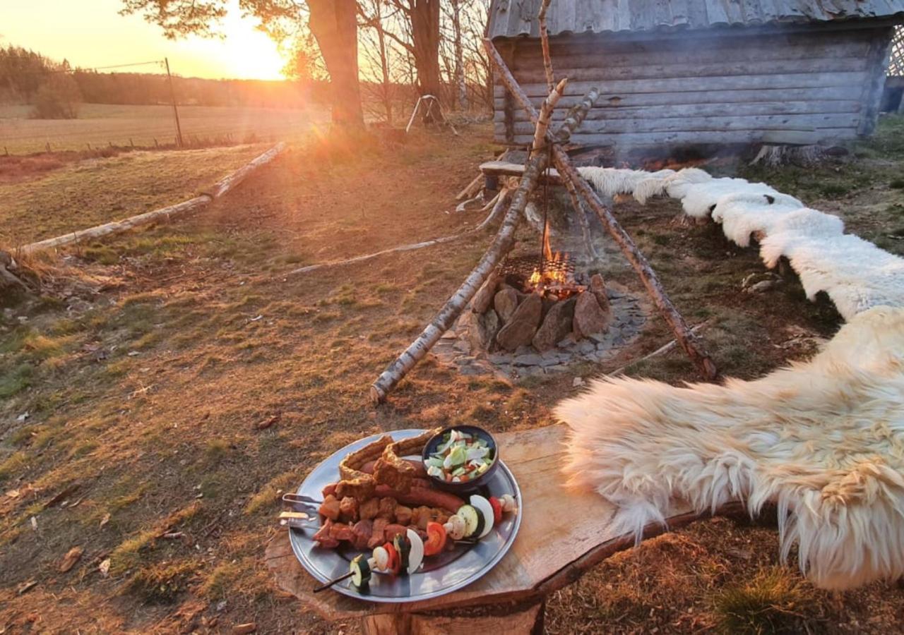 Vittfarnas Hird Vikingaby Bed and Breakfast Sosdala Exterior foto